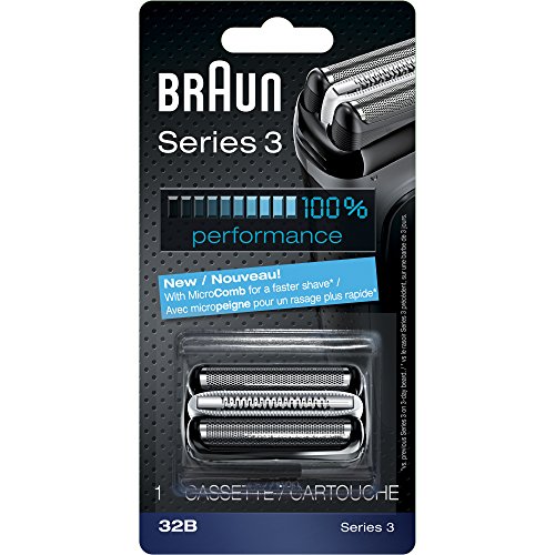 Product Cover Braun Series 3 32B Foil and Cutter Replacement Head Compatible with 3000S, 3010S, 3040S, 3050Cc, 3070Cc, 3080S, 3090Cc Models