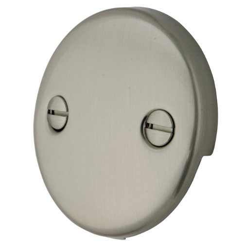 Product Cover Kingston Brass DTT108 Bath Tub Overflow Plate, Brushed Nickel