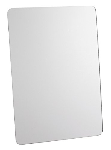 Product Cover School Smart Rounded Corner Personal Acrylic Mirror with Magnetic Back, 5 L x 7 W in, Assorted Transparent Color - 247465