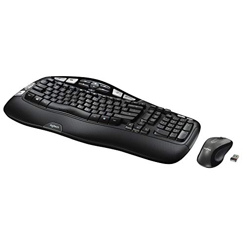 Product Cover Logitech MK550 Wireless Wave Keyboard and Mouse Combo - Includes Keyboard and Mouse, Long Battery Life, Ergonomic Wave Design
