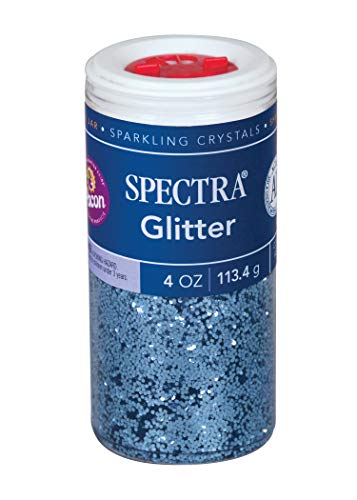 Product Cover Pacon Spectra Glitter Sparkling Crystals, Sky Blue, 4-Ounce Jar (91670)