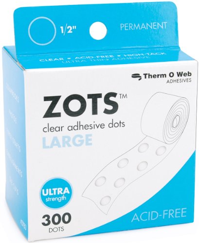 Product Cover Zots Clear Adhesive Dots-large 1/2