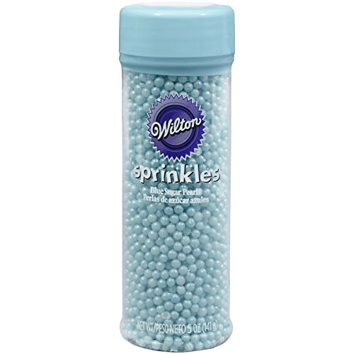 Product Cover Wilton Blue Sugar Pearls, 5 Ounce