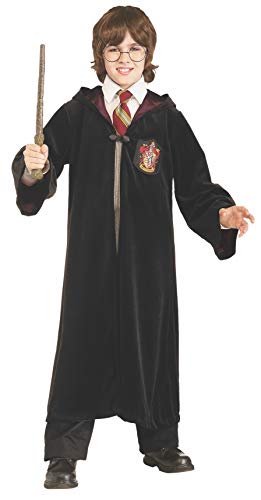 Product Cover Rubie's Premium Harry Potter Child's Velvet Costume Robe with Gryffindor Emblem, Medium