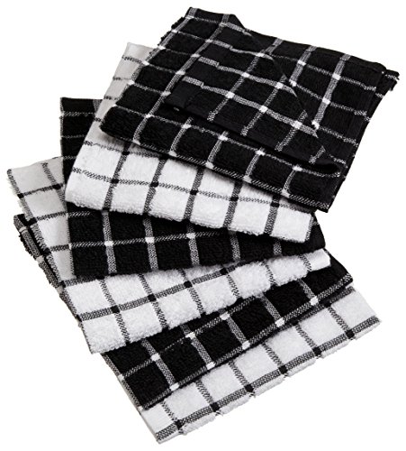 Product Cover DII Cotton Terry Windowpane Dish Cloths, 12 x 12
