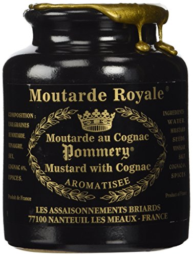 Product Cover Royal Mustard Pommery Mustard with Cognac in Pottery Crock, 8.8 oz