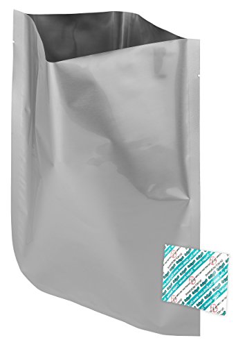 Product Cover Dry-Packs Mylar Bags and 300cc Oxygen Absorbers for Long Term Food Storage, 10