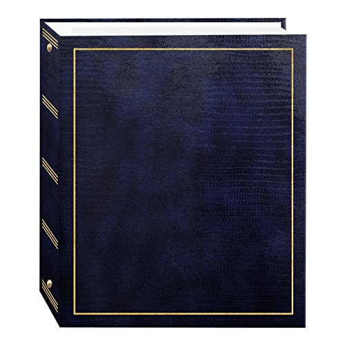 Product Cover Pioneer Photo Albums Magnetic Self-Stick 3-Ring Photo Album 100 Pages (50 Sheets), Navy Blue