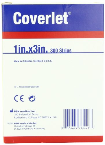 Product Cover Jobst Beiersdorf Coverlet Fabric, 1x3 Strip, Latex Free, 300-Count