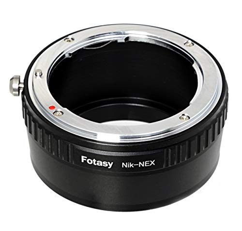 Product Cover Fotasy Manual Nikon Lens to Sony E-Mount Adapter, Nikon F E Mount Adapter, Sony FE Nikon Adapter, fits Sony NEX-7 a3000 a3500 a5000 a5100 a6000 a6100 a6300 a6400 a6400 a6500 a6600 A7 A7R A7S I II III