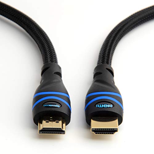 Product Cover BlueRigger 4K HDMI Cable (25 Feet, Black,4K 60Hz, High Speed, Nylon Braided)