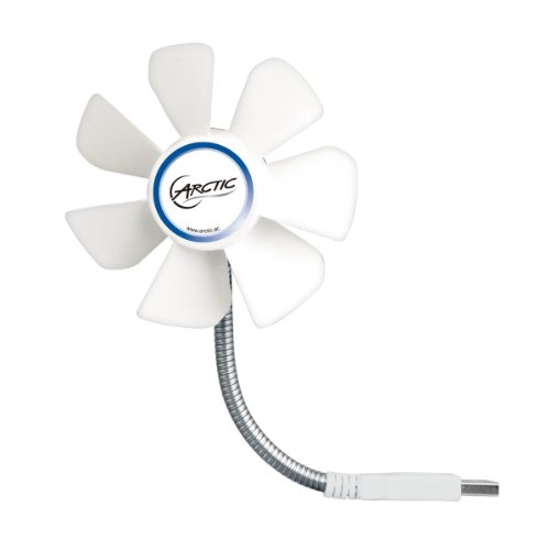 Product Cover ARCTIC Breeze Mobile - Mini USB Desktop Fan with Flexible Neck I Portable Desk Fan for Home, Office I Silent USB Fan I Fan Speed 1700 RPM - White