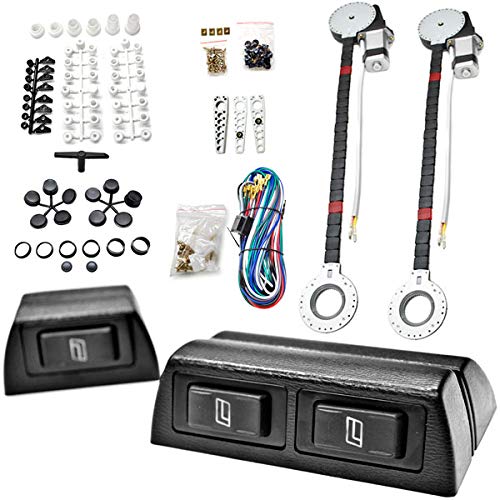 Product Cover Biltek FULL COMPLETE CAR TRUCK 2 WINDOW AUTOMATIC POWER KIT WITH 3 SWITCHES KIT