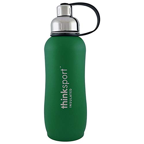 Product Cover Thinksport Insulated Stainless Steel Sport Bottle (Green, 750ml/25-Ounce)