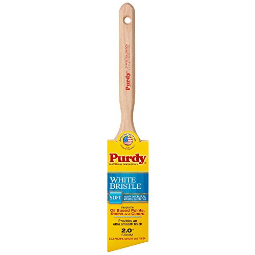Product Cover Purdy 144116420 White Bristle Series Extra Oregon Angular Trim Paint Brush, 2 inch