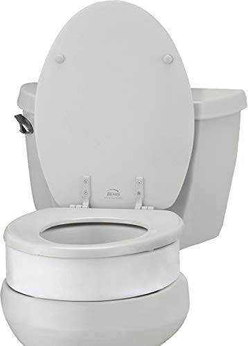 Product Cover NOVA Toilet Seat Riser, Raised Toilet Seat (For Under Seat), For Elongated Toilet Seat