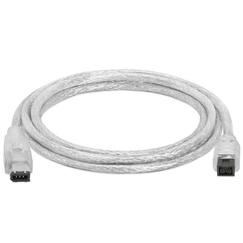 Product Cover Cmple - 9 PIN/ 6PIN BILINGUAL FireWire 800 - FireWire 400 Cable - 6FT, CLEAR