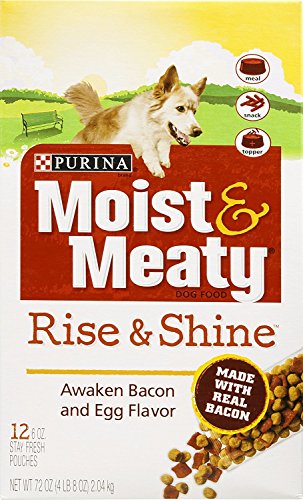 Product Cover Purina Moist & Meaty Dog Food Rise & Shine Awaken Bacon And Egg Flavor