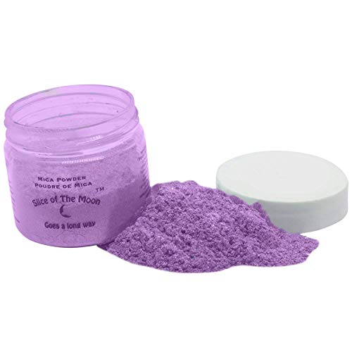 Product Cover Slice of the Moon: Pale Purple Mica Powder 28g, Natural Mineral Mica, Cosmetic Grade for Lipstick Lip Gloss Bath Bombs Epoxy Resin Face Blush Powder Eye Pencil Dye Pigments Candle Making