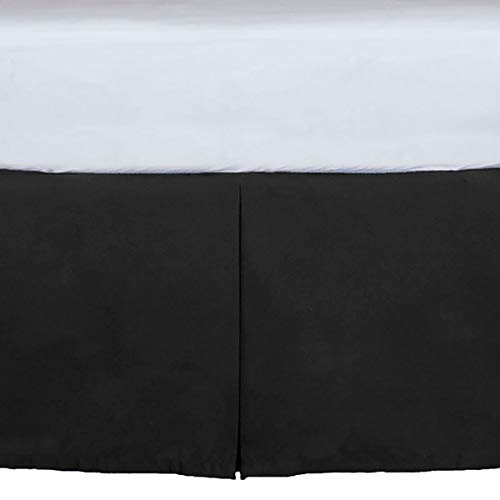 Product Cover Tailored Crib Dust Ruffle 15 inches long, Black
