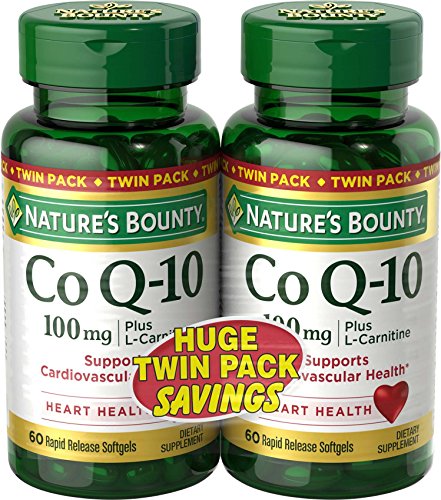 Product Cover Natures Bounty CoQ10 Pills and Dietary Supplement Supports Cardiovascular and Heart Health 100mg 60 Softgels 2 Pack