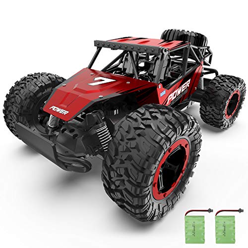 Product Cover XIXOV Remote Control Car, 1:14 Aluminium Alloy Off Road Large Size Kids High Speed Fast Racing Monster Vehicle Hobby Truck Electric Hobby Toy with Two Rechargeable Batteries for Boys Teens Adults