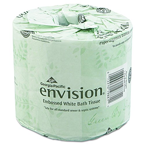 Product Cover Envision 2-Ply Embossed Toilet Paper by GP PRO (Georgia-Pacific), 19880/01, 550 Sheets Per Roll, 80 Rolls Per Case