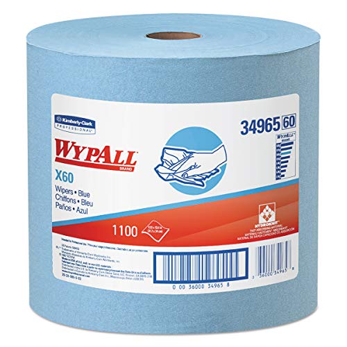Product Cover WypAll 34965 X60 Cloths, Jumbo Roll, 12 1/2 x 13 2/5, Blue, 1100/Roll