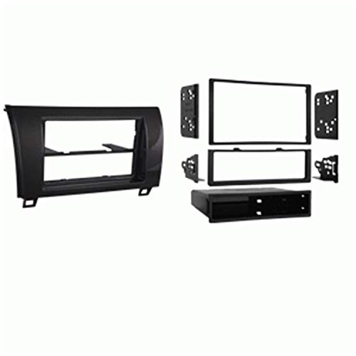 Product Cover Metra 99-8220CHG Single/Double DIN Dash Installation Kit for 2010-Up Toyota Tundra Vehicles (High Gloss Charcoal)