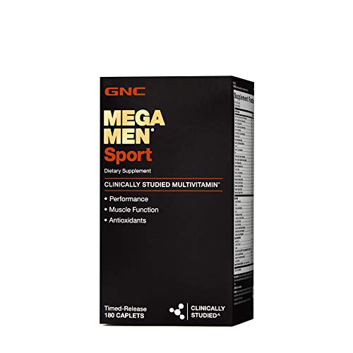 Product Cover GNC Mega Men Sport Daily Multivitamin for Performance, Muscle Function, and General Health -180 Count