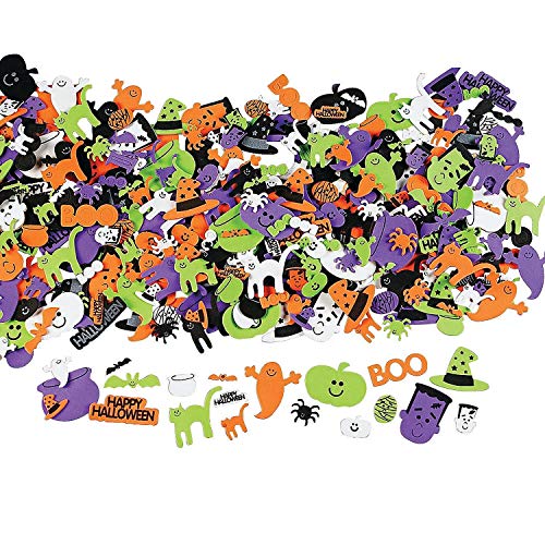 Product Cover OTC 500 Assorted Halloween Foam Craft Stickers - Self Adhesive Shapes