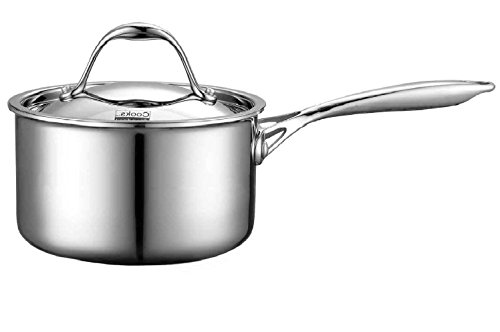 Product Cover Cooks Standard NC-00217 Lid 1.5-Quart Multi-Ply Clad Stainless Steel Saucepan, 1-1/2-Quart, Silver