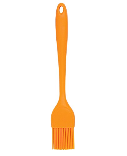 Product Cover HIC Essential Heat-Resistant Flexible Nonstick Silicone Baking and Basting Brush, 11.25-Inch, Cantaloupe
