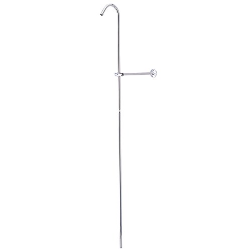 Product Cover Kingston Brass CCR601 Vintage Shower Riser And Wall Support, 6-Inch, Polished Chrome