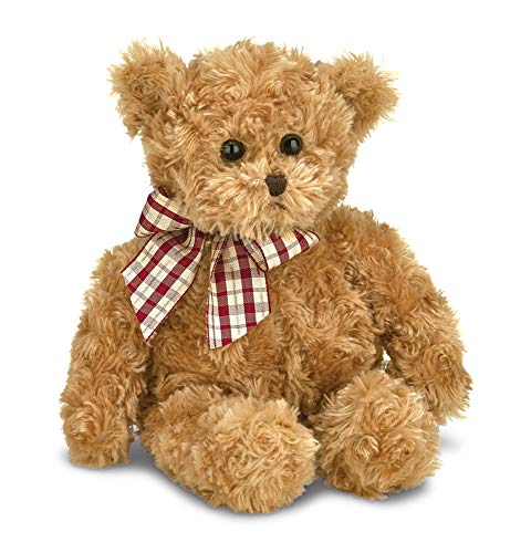 Product Cover Bearington Baby Wuggles Brown Plush Stuffed Animal Teddy Bear, 13 inches
