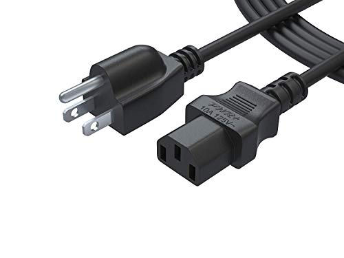 Product Cover Pwr Long 6 Ft 3 Prong AC Power Cord for ION iPA76C iPA76A iPA76S IPA23 Block Rocker Block Party Live Job Rocker Explorer Portable Speaker System Cable: NEMA 5-15P to IEC320C13