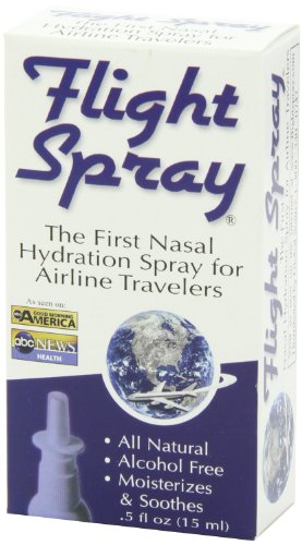 Product Cover Flight Spray Nasal Hydration Spray for Airline Travelers - 0.5 Ounce Bottles(Boxed)