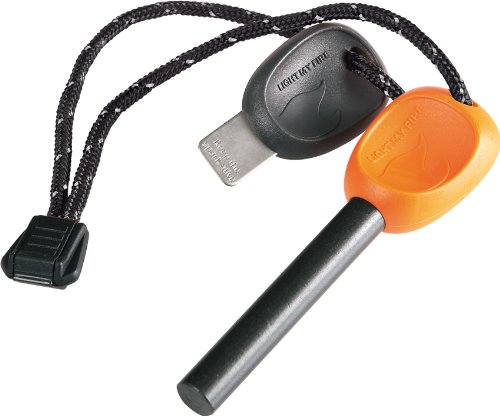 Product Cover Light My Fire Swedish FireSteel 2.0 Army 12,000 Strike Fire Starter with Emergency Whistle - Orange