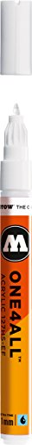 Product Cover Molotow ONE4ALL Acrylic Paint Marker, 1mm Extra Fine, Signal White, 1 Each (127.102)