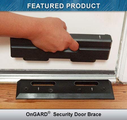Product Cover Security Door Brace | Door Barricade | Prevents Home Invasions & Burglaries | OnGARD Withstands up to 3000 Lbs of Violent Force.