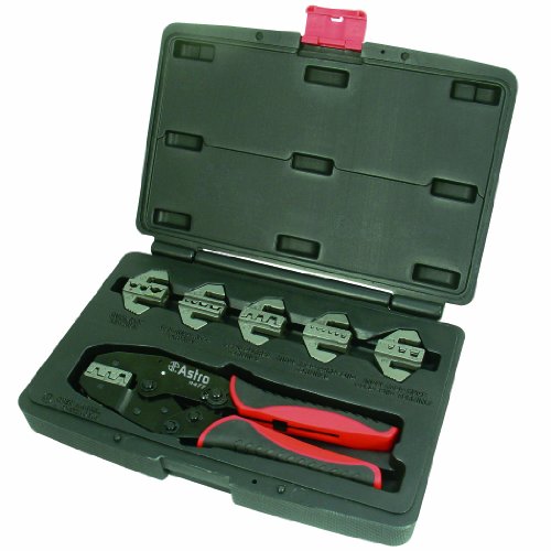 Product Cover Astro 9477 Professional Quick Interchangeable Ratchet Crimping Tool Set, 7-Piece