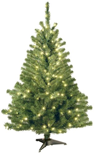 Product Cover National Tree 4 Foot Kincaid Spruce Tree with 100 Clear Lights (KCDR-40LO-S)