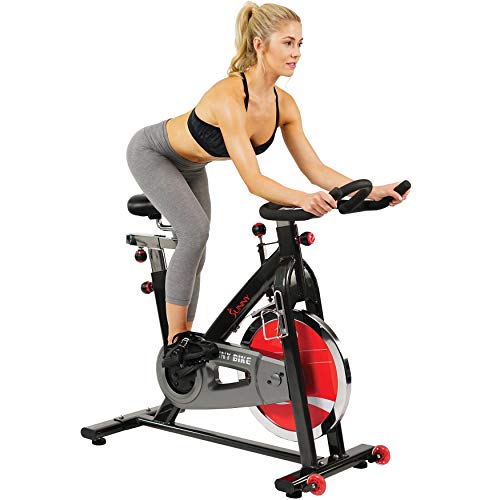 Product Cover Sunny Health & Fitness SF-B1002 Belt Drive Indoor Cycling Bike, Grey