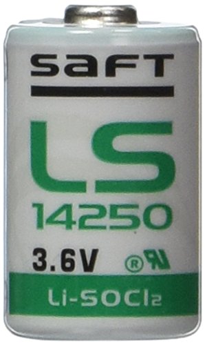 Product Cover 2 Pieces of Saft LS-14250 1/2 AA 3.6V Lithium Primary Battery for Mac computers (non Rechargeable)