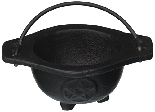 Product Cover New Age Imports Inc. Small Pentagram Cast Iron Cauldron, 3 inches diameter