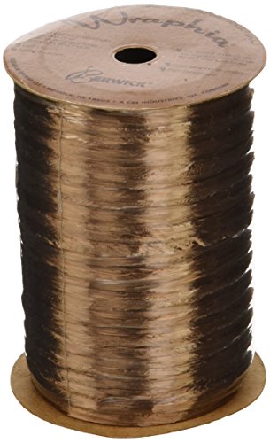 Product Cover Berwick Offray 1/4'' Wide Pearlized Raffia Ribbon, Copper, 100 Yards