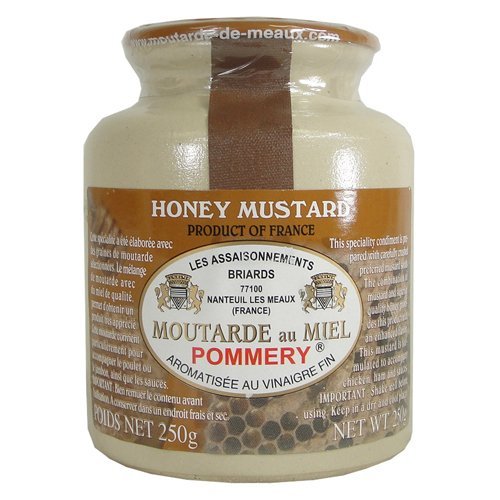 Product Cover Pommery Honey Mustard from Meaux in Stone Jar 250 gr