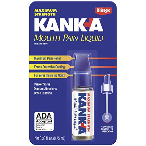 Product Cover Kank-A Mouth Pain Liquid,  Maximum Strength , .33-Ounce