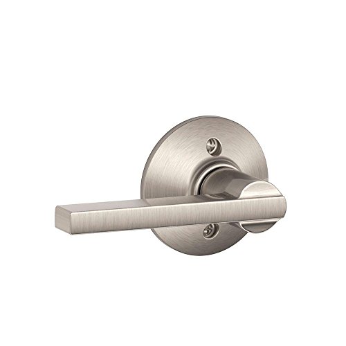 Product Cover Schlage Lock Company Latitude Lever Non-Turning Lock, Satin Nickel (F170 LAT 619)