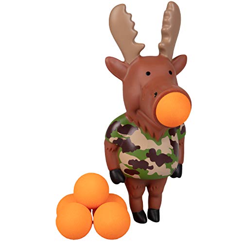Product Cover Hog Wild Moose Popper Toy - Shoot Foam Balls Up to 20 Feet - 6 Balls Included - Age 4+